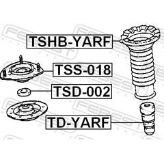 Bouchon De Protection/soufflet, Amortisseur FEBEST TSHB-ZZT230F