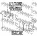 Bremssattelhaltersatz FEBEST - 2177C-TT9RL