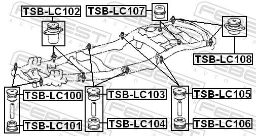Damper Mounting, driver cab