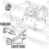 Hulpcilinder, koppeling FEBEST - 1280-SB