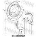 Kit d'accessoires (mâchoires de frein de stationnement) FEBEST - 0104-GRJ200R-KIT