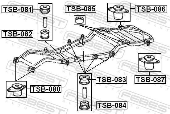 Damper Mounting, driver cab
