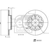 Jeu de 2 disques de frein FEBI BILSTEIN - 181531