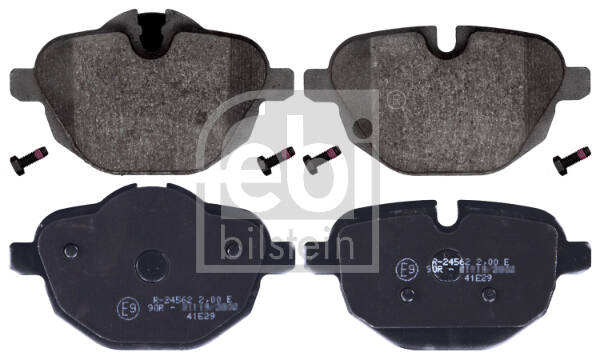 Rear brake pad set