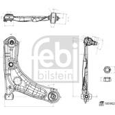 Lenker, Radaufhängung FEBI BILSTEIN - 185902