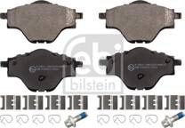 Rear brake pad set