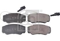 Rear brake pad set
