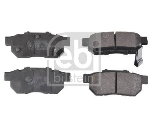 Rear brake pad set