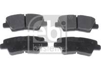 Rear brake pad set