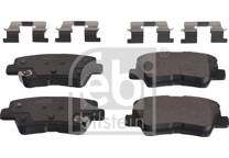 Rear brake pad set