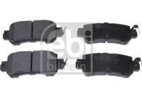 Rear brake pad set