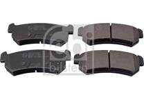 Rear brake pad set