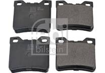Rear brake pad set