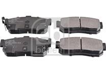 Rear brake pad set