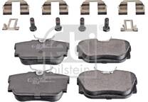 Rear brake pad set