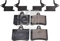 Rear brake pad set