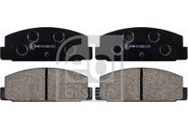 Rear brake pad set