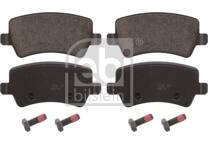 Rear brake pad set