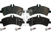 Rear brake pad set