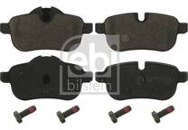 Rear brake pad set