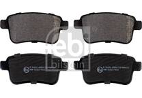 Rear brake pad set