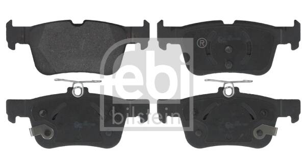 Rear brake pad set