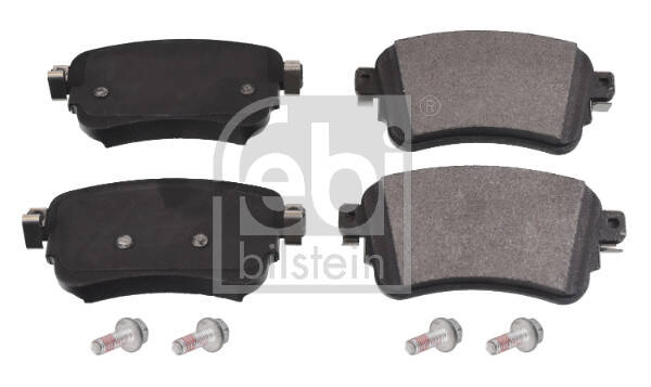 Rear brake pad set