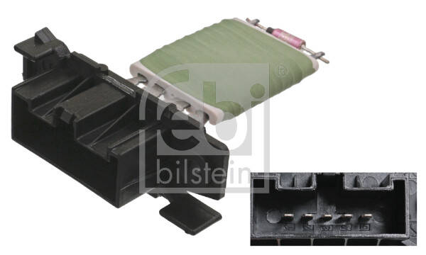 Resistor, interior blower