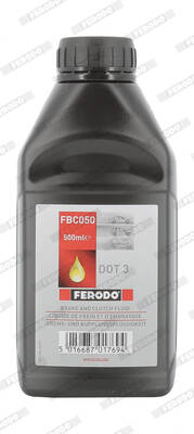 DOT 3 Brake Fluid - 0.5 Liter