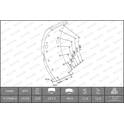 Brake Lining Kit, drum brake FERODO - K17096.0-F3653