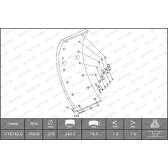 Bremsbelagsatz, Trommelbremse FERODO - K15742.0-F3549
