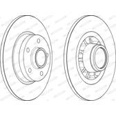 Bremsscheibe hinten FERODO - DDF2602-1