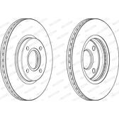 Bremssatz (2 Bremsscheiben) FERODO - DDF2461C