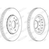 Bremssatz (2 Bremsscheiben) FERODO - DDF2507C