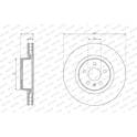 Bremsscheibe vorne FERODO - DDF3017C-1
