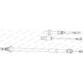 Câble de frein FERODO - FHB433021