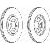 Jeu de 2 disques de frein FERODO - DDF1453C
