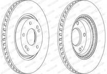 Jeu de 2 disques de frein