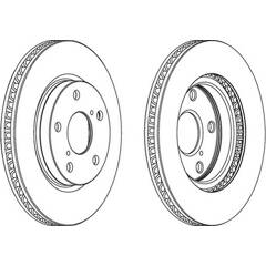 Jeu de 2 disques de frein FERODO - DDF1838