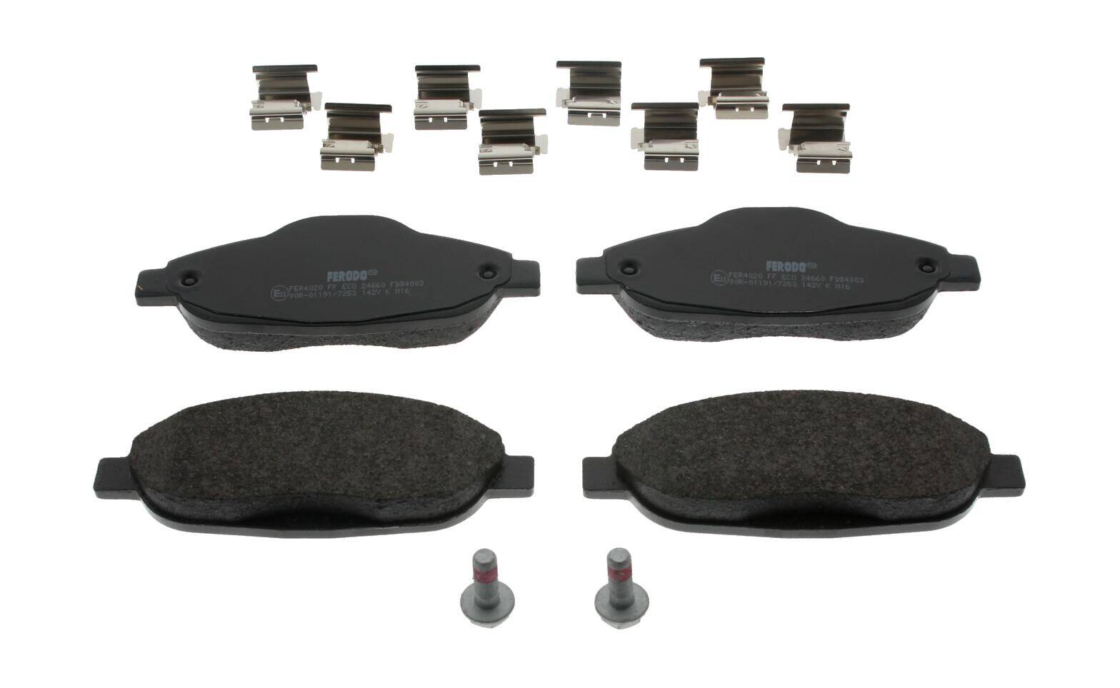 Front brake pad set