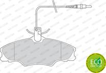 Front brake pad set