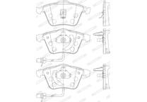 Front brake pad set