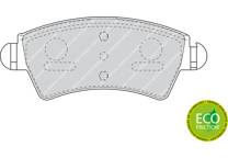 Front brake pad set