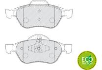 Front brake pad set