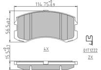 Front brake pad set