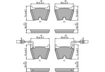 Front brake pad set