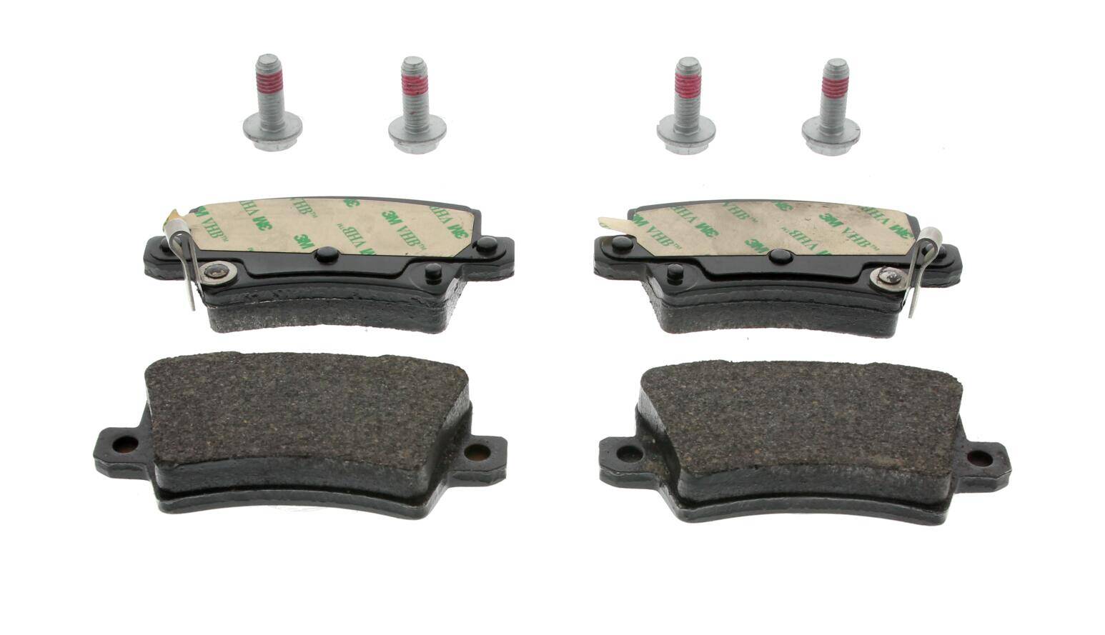 Rear brake pad set