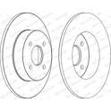 Brake disc set (2) FERODO - DDF1367C