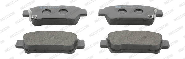 Rear brake pad set