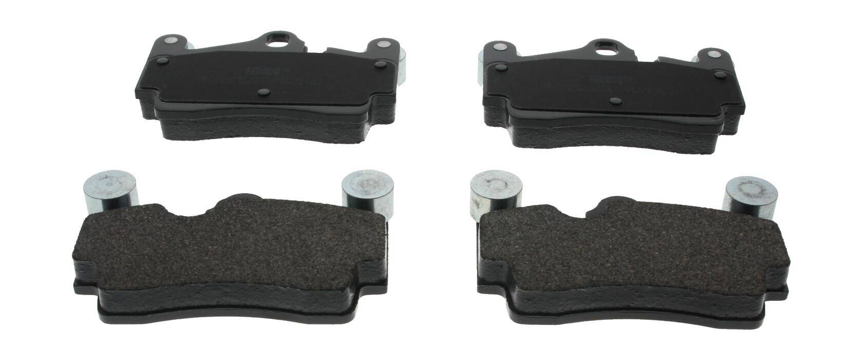 Rear brake pad set